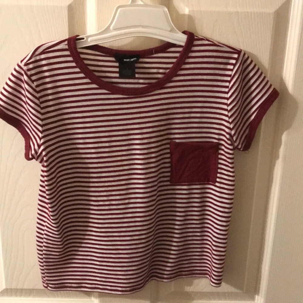 Wet seal crop top